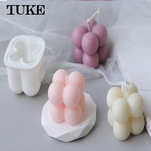 DIY 3D Candle Mold Handmade Aromatherapy Soy Wax Candle Silicone Mold Plaster Candles Mould UV Epoxy Resin Soap Molds