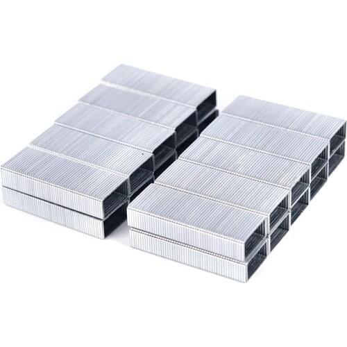 Creative Silver Stainless Steel Staples Office Binding Supplies Dropshipping 1000Pcs Consuming Supplies 1 Pack 12#:12*5mm