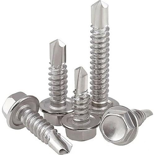 410 Stainless steel External hexagonal self Drilling screw bolt Tapping screw M4.2 M4.8 M5.2 M6.3