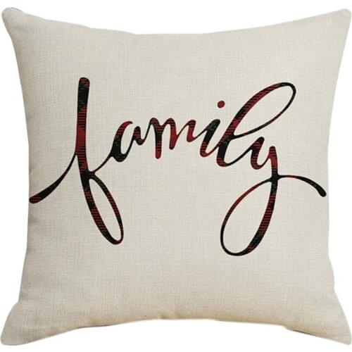 Love Square Pillowcase Home Decor Linen Pillow Cases Cushion Covers For Sofa Car Dear Pattern Gift 45X45cm