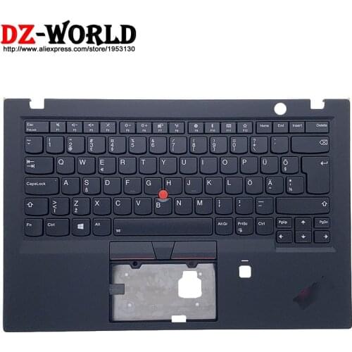 New Original Estonian Backlit Keyboard With Shell C Cover Palmrest Upper Case for Lenovo Thinkpad X1 Carbon 6th Gen 01YR574