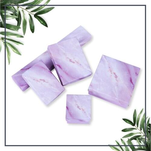 2021 New pink Marble Color Vintage Jewelry Packaging Box Gift Kraft Paper Gift Boxes Ring earrings Bracelet Womens Gift box