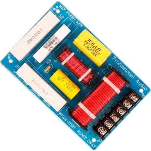 200W Speaker Crossover 2 Way High-Low 8 Ohm Frequency Divider for 10 Inch Speaker