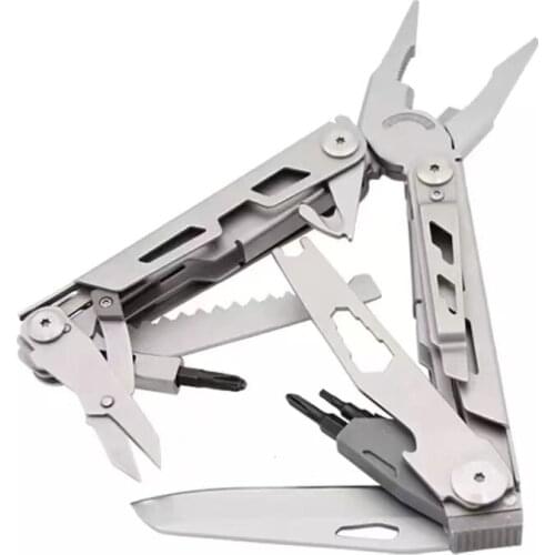 15 Functions Multi-Tool Folding Knife Camping Equipment Outdoor Tourism Self-Defense Tactical Survival Repair And Maintenance