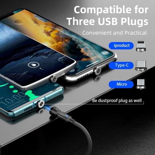 USB Cable Magnetic Cable Charger for iPhone Xiaomi Samsung Huawei Phone Charger Cable Fast Charging Cable