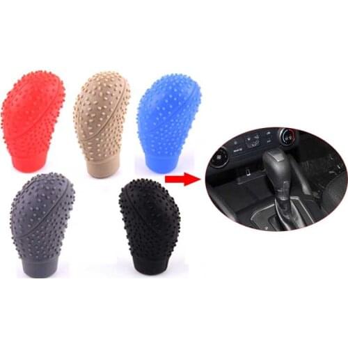 Universal Gear Shift Collars Antislip Soft Silicone Truck Car Gear Shifter Shift Lever Knob Cover For Toyota Honda Ford Lada ect