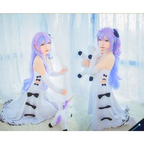 Azur Lane Takao and Atago Uniform Women Skirt Lady White Battleframe Unicorn Cosplay Costume Azur Lane costume