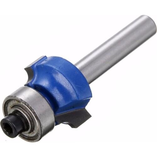 1Pcs 1/4" Shank 1/4" Radius Round Over Router Bit For Wood Woodworking Tool Round Over Bit Durable Milling Cutter