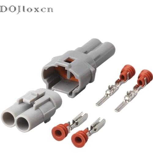 2 Sets 2 Pin Sumitomo Auto Waterproof Wire Harness Male Female Grey Waterproof Connector Plug 6187-2311 6180-2321