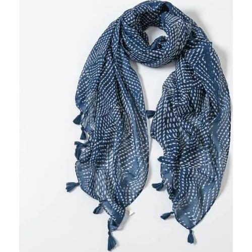 2021 Fashion Geometry Pattern Tassel Scarf Shawls Soft Beach Geometric Print Hijab Wrap Free Shipping