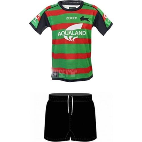 2021 SOUTH SYDNEY RABBITOH KIDS HOME RUGBY JERSEY 2021 KIDS HOME JERSEY size:16----26