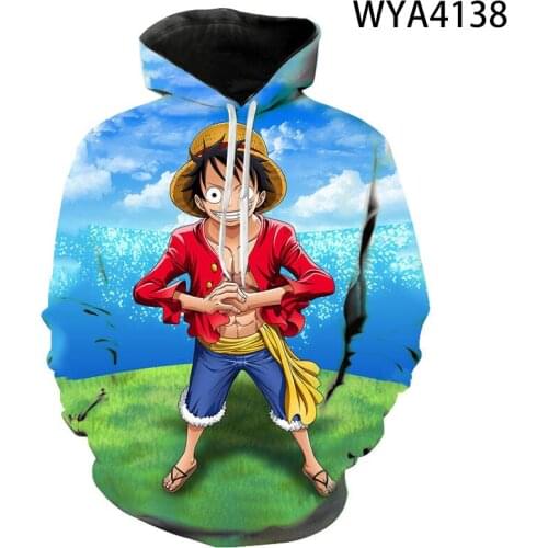 One Anime Piece Hoodies 3D Print Pullover Sweatshirt Monkey D Luffy Ace Sabo Shanks Law Battle Tracksuit Outfit Casual Outerwear