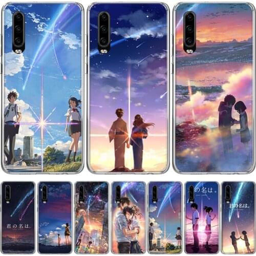 Anime Movie Prints Your Name Phone Case for Huawei P30 P40 P20 P10 Mate 20 10 30 Lite Pro P Smart Z Plus + Art Shell Cover Coque