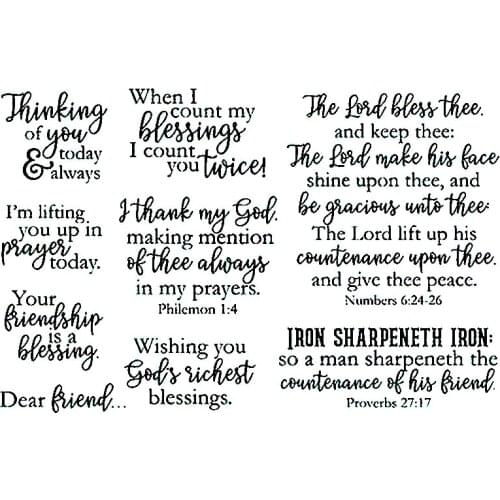 Friendship Is A Blessing Clear Stamps For DIY Scrapbooking Craft Paper Cards Transparent Stempels Silicone Seal New 2020 Stamp