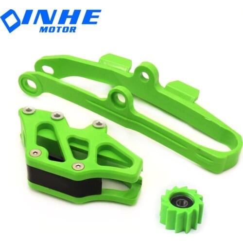 Kawasaki KX250F KX250 KX450F KX450 KLX450R motorcycle chain rear swing chain guide plate roller guard