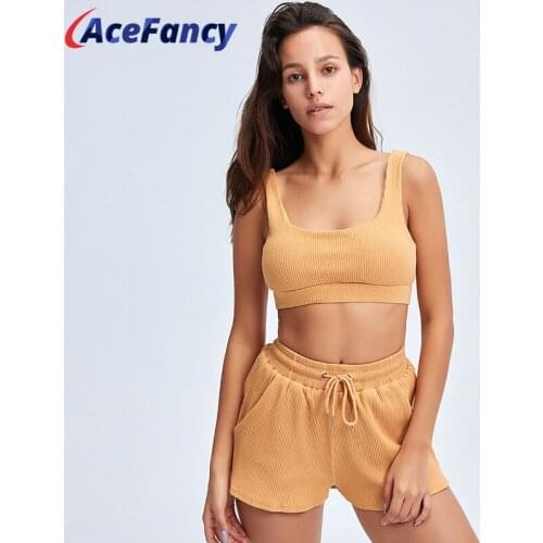 Women Seamless Yoga Set Short Gym Shorts Push Up Yoga Crop Top Padded Sport Bra Top Summer Shorts Tracksuit ZC4404B Yoga Set