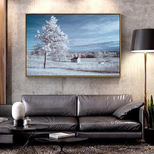 Forbeauty Oil Canvas Painting infrared_landscape For Home Decoration Wall Art