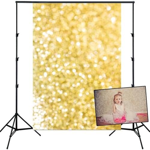HUAYI Photography Backdrop Gold Bokeh Glitter Photo Booth Background Customize Newborns Child Birthday Studio Backdrop N-005