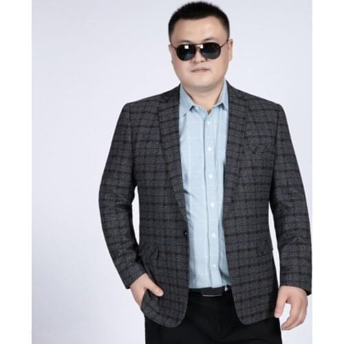 Iwhanker Plus size 2019 Spring Autumn Luxury Men Blazers New Fashion Brand High Quality Slim Fit Suit Chinese Jacket