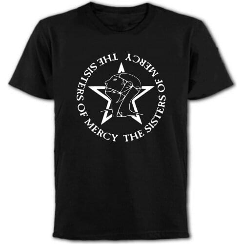 2019 New Cool T-shirt " THE SISTERS OF MERCY " Logo T-Shirt, Rock, gothique, POST PUNK