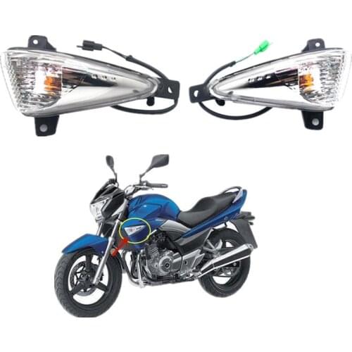 12V Motorcycle Front Turn Signal Indicator Light for Suzuki GW250 Inazuma Haojue Front Side Fender Lamp
