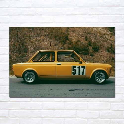 Fiat 128 Vintage Car Poster and Print Modern Canvas Painting Pop Fashion Wall Art Picture Living Room Decoration