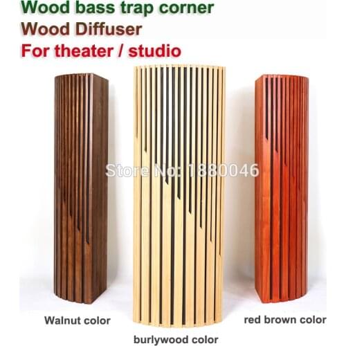 Professional Arc acoustic bass trap corner for Home Theater studio wood Diffuser Oak bass trap acoustics Pro Audio Equipment