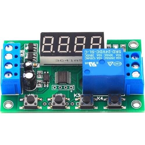 DC 5V/12V/24V 5A YYC-2S Adjustable LED Delay Relay Module Delay Timer Control Switch Board