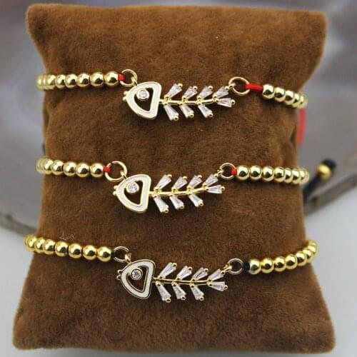 Adjustable 10pcs/lot New style cz bracelet, fashion cubic zirconia micro pave charm pendant,wholesale bracelet jewelry