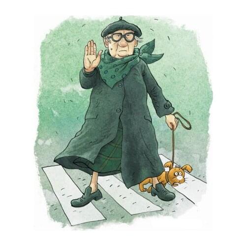 Old Woman Pattern Transparent Clear Silicone Stamp/Seal For DIY Scrapbooking/photo Album Decorative Clear Stamp Sheetstampons