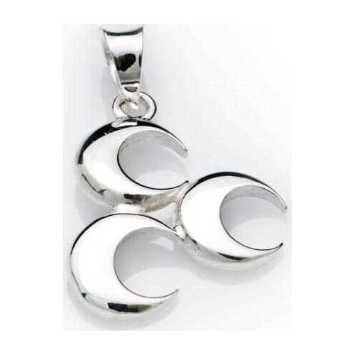 Tevuli 925 Sterling Silver Three Crescent Necklace