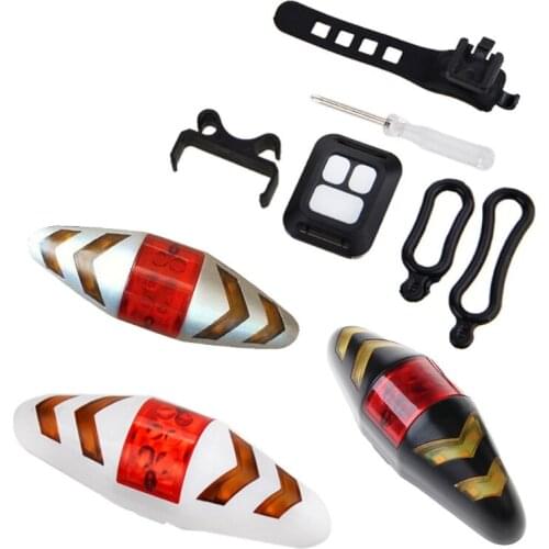 Waterproof Bicycle Turn Signal Lamp Wireless Remote Control Bike LED Tail Light