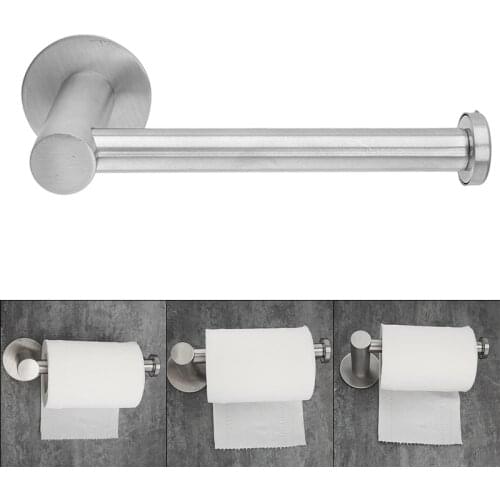 1pc Roll Paper Rack Suction Cup Toilet Paper Roll Holder No Punching Tissue Box Shelf Bathroom Product