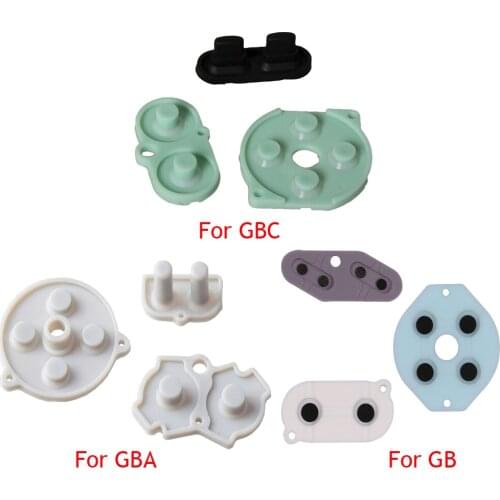 10 sets Rubber Conductive Buttons A-B D-pad for GBC for GB for GBA Silicone Start Select Keypad