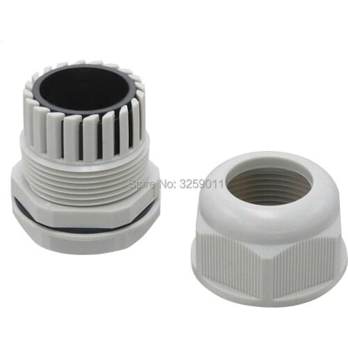 10PCS Cable Glands PG 48 Black White Waterproof Adjustable Nylon Connectors Joints With Gaskets 37-44mm For Electrical Appliance