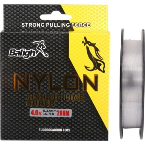 200M Transparent Nylon Fishing Line Fluorocarbon Coated Monofilament Fishing Leader Line Carp Fishing Wire Fishing Accessories