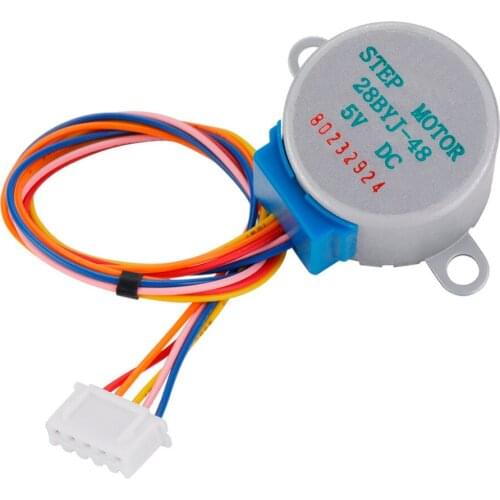 5Pcs DC 5V 4-Phase 5-Wire Mini Electric Gear Stepper Motor ULN2003 Driver Board Low Noise Micro Reduction Step Motor Reducer