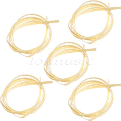 5 Pcs Vertical Stripes 5 Feet Celluloid Guitar Binding Purfling 6mm Width x1.5mm