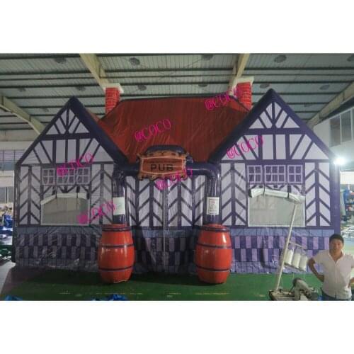 Free air ship to door,customized portable Inflatable irish bar, Inflatable Pub event decoration, pvc waterproof inflatable pub
