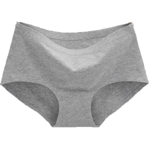 Cotton seamless women underwear mid-waist sexy ladies underwear briefs thongs breathable women panties briefs lingerie