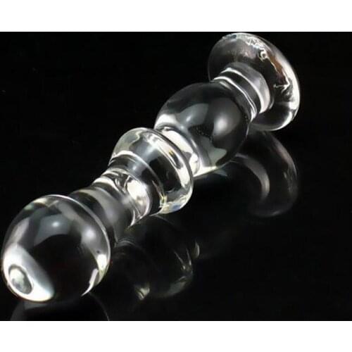 Large Anal Dildo Enticing Crystal Glass Anal Beads Anal Masturbation Sexy Stimulator Adult Sex Products for Men Adult Sex Toys