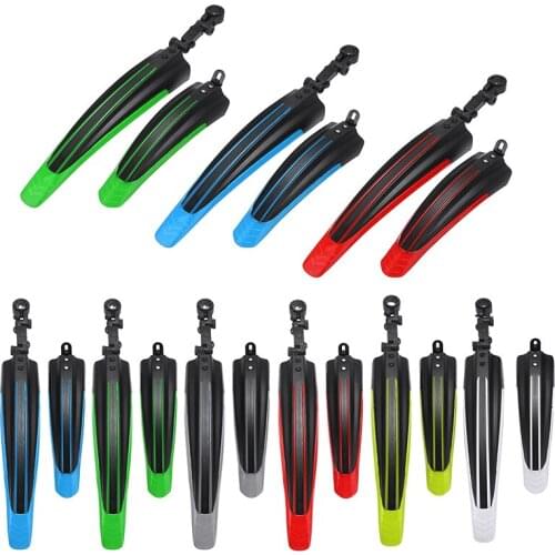 Bike Bicycle Cover Mudguard MTB Splash Guard Protector Front Rear Fender Mudflaps Set 6 Colors Mud Guard Cycling Accessories