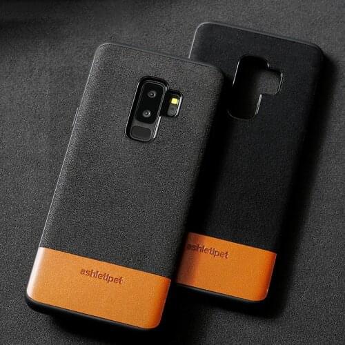 Phone Case For Samsung Galaxy S21 S10 S10e S9 S8 S7 Note 8 9 10 20 Ultra A50 A51 A71 A8 Plus Suede Stitching Oil Wax Skin Cover