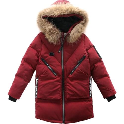 2019 New Baby Boys Winter Coat 5 To 16 Year Hooded Children Patchwork Down Baby Boy Winter Jacket Thicken Warm Outerwear Parkas