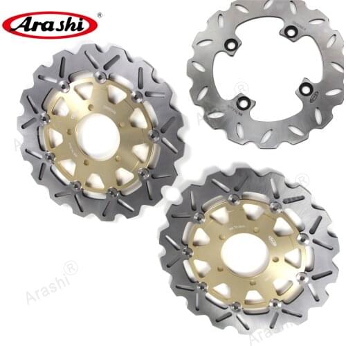 ARASHI VERSYS 650 Front Rear Brake Rotors Brake Disc Set For KAWASAKI VERSYS650 2007-2014 2013 2012 2011 2010 2009 2008 2007 ER6
