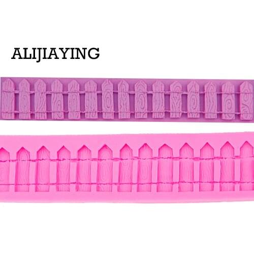 M0063 3D Picket Fence Silicone Fondant Cake Mold Cake Decorating Tools for Candy Chocolate Cookie Baking Tool