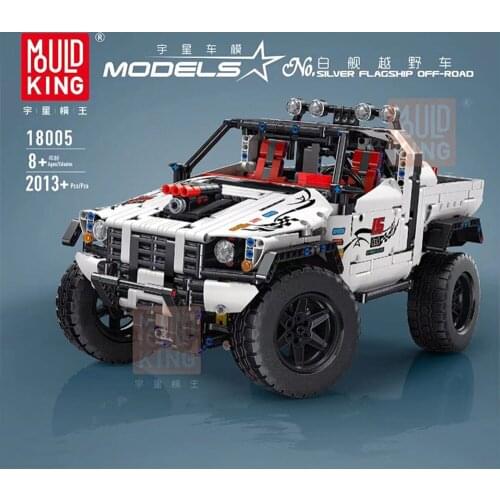 Mould King18005 Block Assembling Motor Power Mobile Crane Moc Remote Control Truck Model DIY Gifts Toys for Boy Children Kids