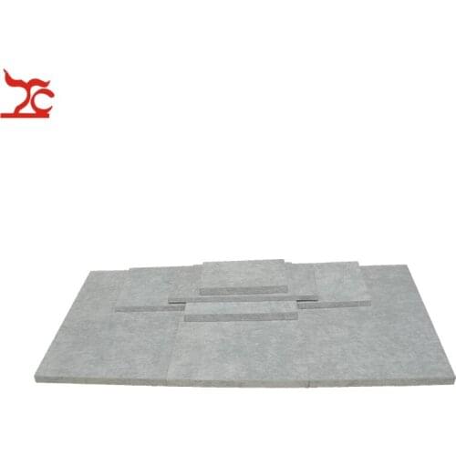 New Velvet Jewelry Display Substrate Grey Window Showcase Bottom Board Store Jewelry Display Increase Tray Box Platform