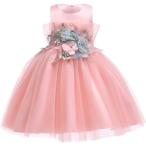 2020 New Flower Girls Wedding Dress Girls Princess Dress For Girls Party Dresses Children New Year Carnival Costumes 8 10 Years