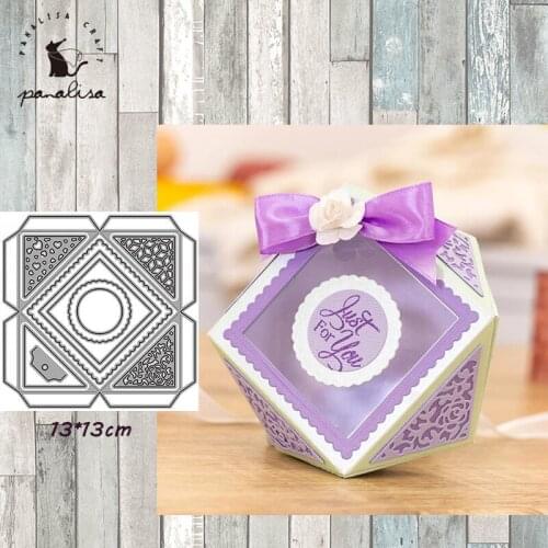 Panalisacraft new Candy Box Metal Cutting Dies Craft Dies Scrapbooking Card Making Album Embossing Stencil Die Cut Decoration